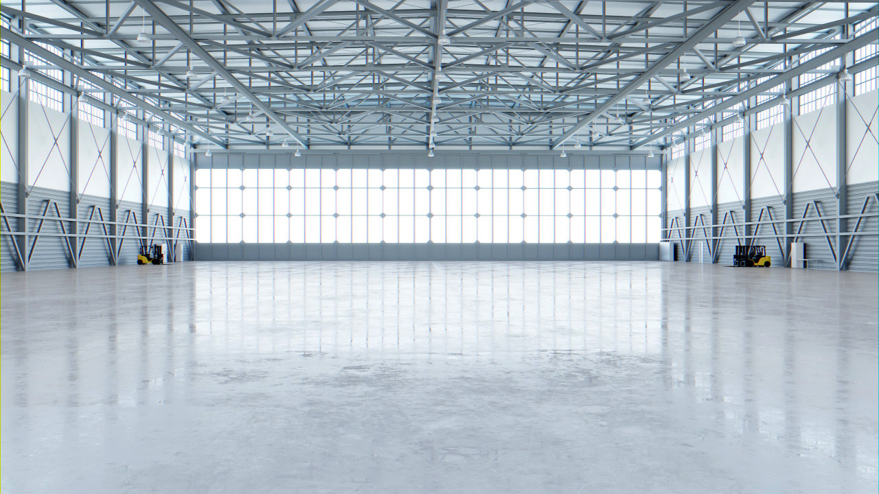 Gallery and exhibition space interior